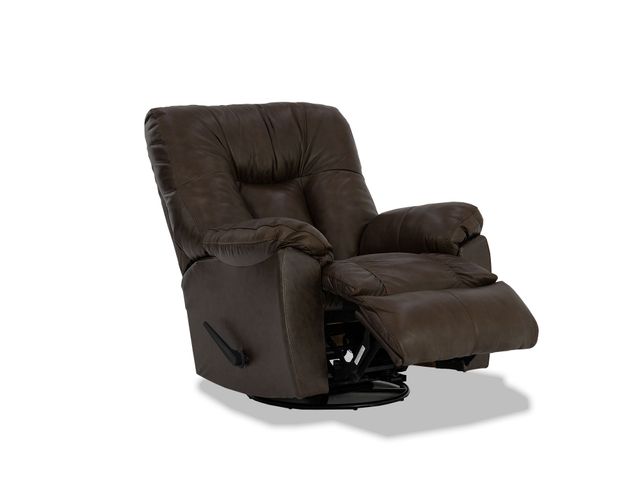 Connery Bourbon Leather Swivel Recliner-2