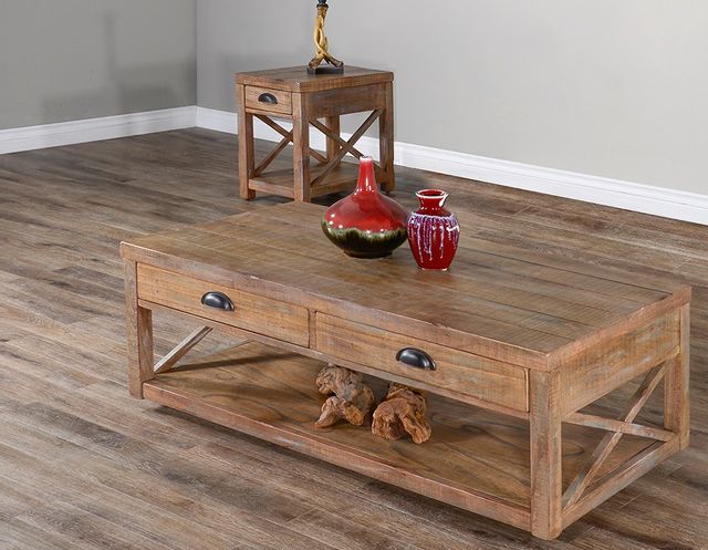 Sunny Designs Durango Weathered Brown Cocktail Table 5