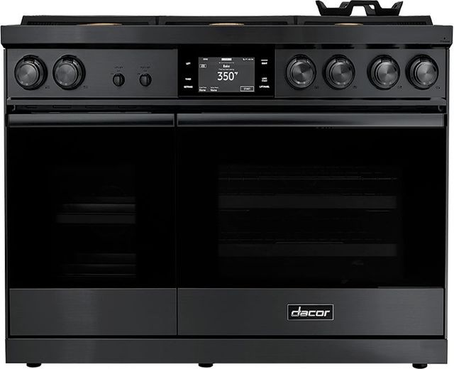 Dacor® Contemporary 48" Graphite Stainless Steel Pro Dual Fuel Steam Range