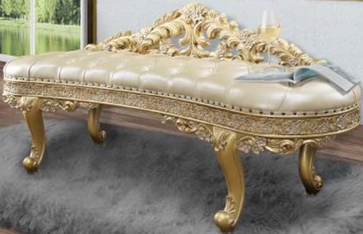 ACME Furniture Cabriole Gold Bench | Furniture Depot | El centro