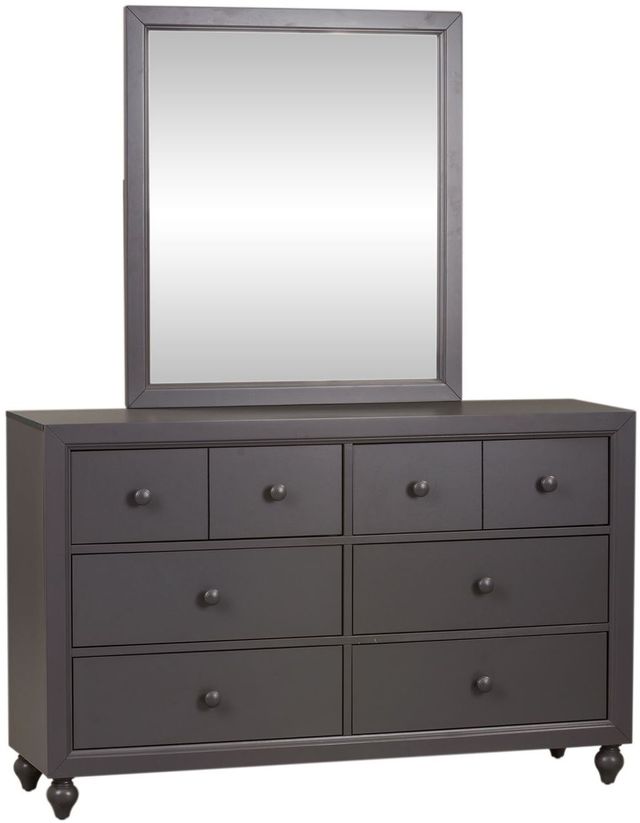 Liberty Cottage View Dark Gray Youth Dresser and Mirror