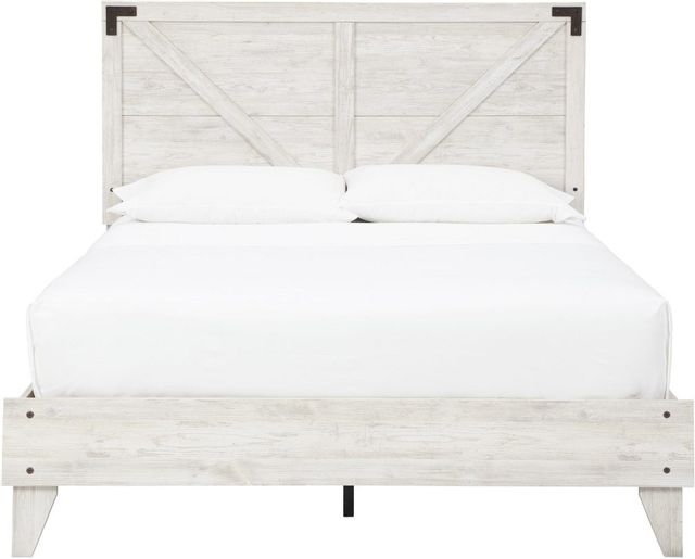Signature Design by Ashley® Shawburn White Charcoal Gray Full Platform Bed 1