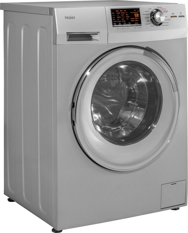 Haier 2.0 Cu. Ft. Silver Front Load Washer Dryer Combo 1