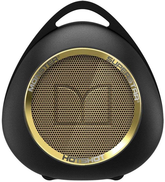 Monster® SuperStar™ HotShot™ Portable Bluetooth Speaker-Black/Gold 1