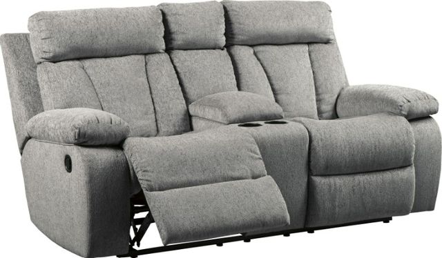 Signature Design by Ashley® Mitchiner 3-Piece Fog Living Room Set with Reclining Sofa-1