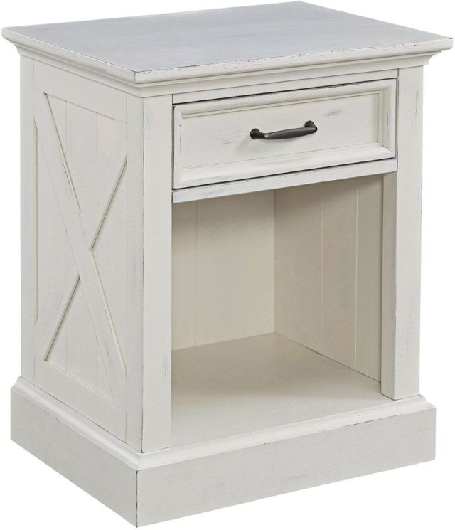 homestyles® Bay Lodge Off-White Nightstand-0