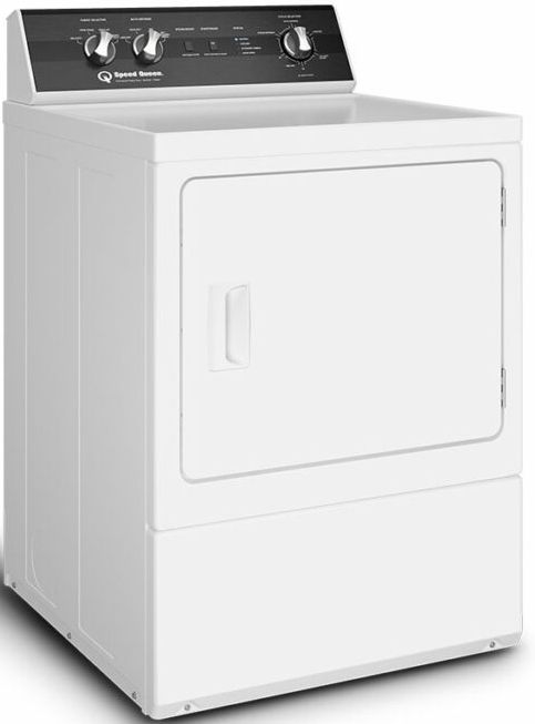 Speed Queen® DR5 7.0 Cu. Ft. White Front Load Electric Dryer 1