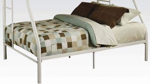 ACME Furniture Tritan White Twin/Full Bunk Bed 1