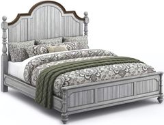 Flexsteel® Plymouth® Distressed Graywash California King Panel Bed