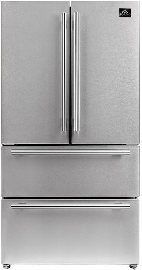 FORNO® Alta Qualita 19.2 Cu. Ft. Stainless Steel French Door Refrigerator