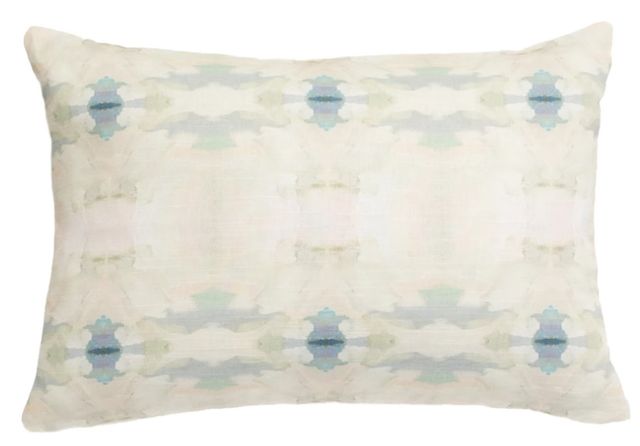 Laura Park Designs Coral Bay Pale Blue 14" x 20" Lumbar Pillow-0