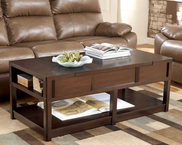 Signature Design by Ashley® Templenz Dark Brown Coffee Table 2