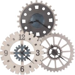 Howard Miller® Cogwheel I Charcoal Grey Gallery Wall Clock