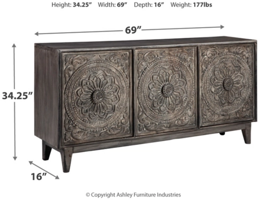 Signature Design by Ashley® Fair Ridge Dark Brown Cabinet 3