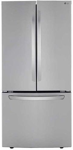 Réfrigérateur à portes françaises de 33 po LG® de 25.2 pi³ - Acier inoxydable résistant aux traces de doigts