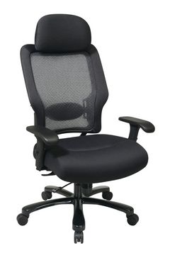 Office Star Ergonomic Big & Tall Mesh Back Office Chair with Adjustable Headrest