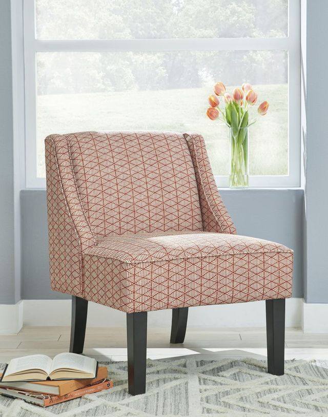 Signature Design by Ashley® Janesley Orange/Cream Accent Chair-2