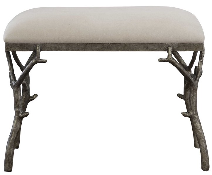 Uttermost Lismore Off-White Small Bench