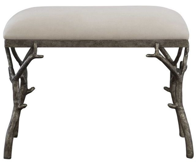 Uttermost Lismore Off-White Small Bench-0