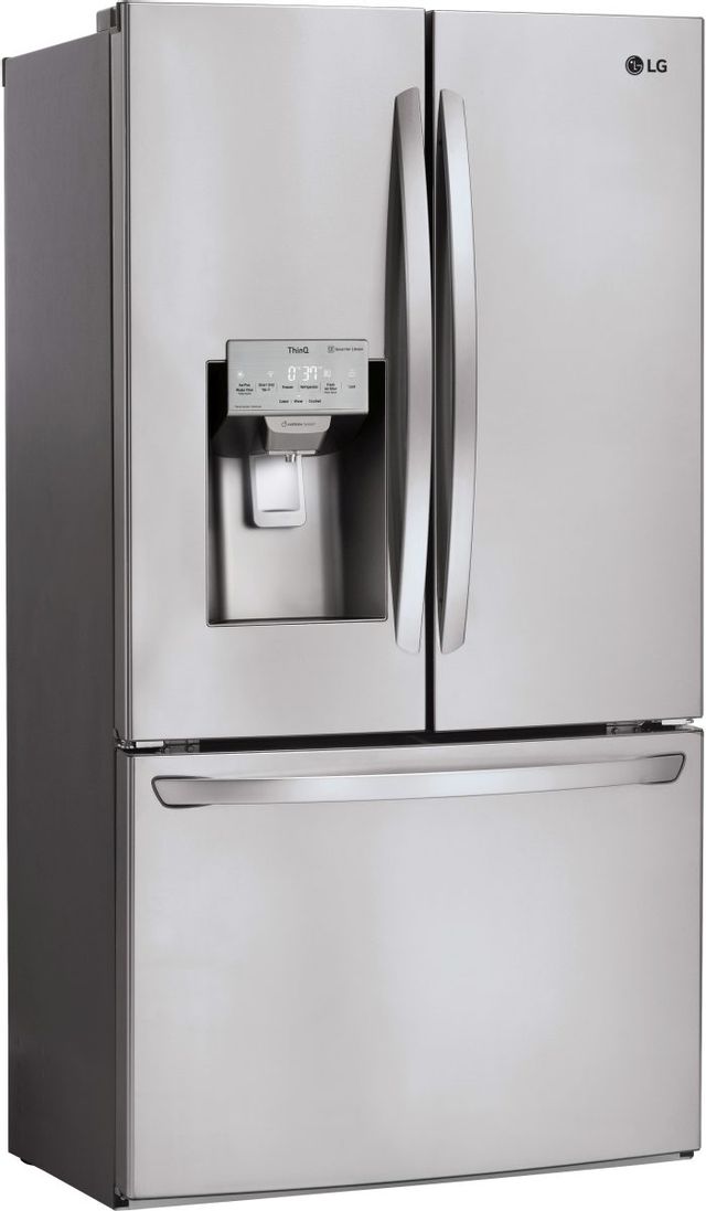 LG 22.1 Cu. Ft. PrintProof™ Stainless Steel Counter Depth French Door Refrigerator 3