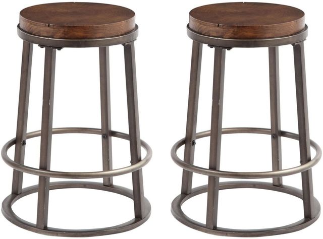 Signature Design by Ashley® Glosco Brown Counter Height Stool 1