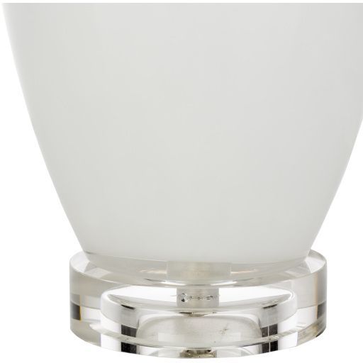 Surya Kehlani White Glass Body Table Lamp-1