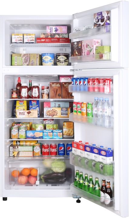 Epic® 14.8 Cu. Ft. White Top Freezer Refrigerator 4