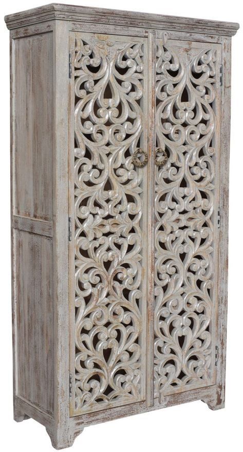 Crestview Collection Bengal Manor Mango Wood Tall Cabinet-0
