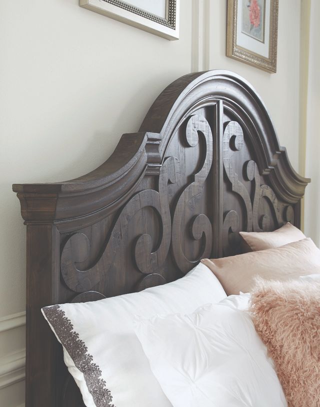 Magnussen Home® Bellamy Peppercorn California King Shaped Panel Bed-2