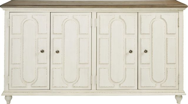Signature Design by Ashley® Roranville Antique White Accent Cabinet 1