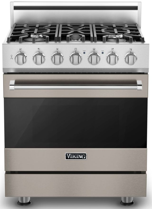 Viking® 3 Series 30" Pacific Grey Pro Style Dual Fuel Natural Gas Range