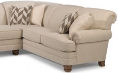 Flexsteel® Bay Bridge Fabric Right-Arm-Facing Corner Sofa without Nailhead Trim