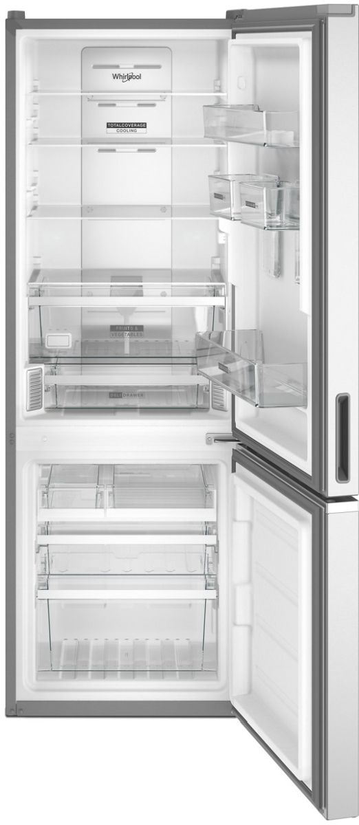 Whirlpool® 13.0 Cu. Ft. Fingerprint Resistant Stainless Steel Counter Depth Bottom Freezer Refrigerator-1
