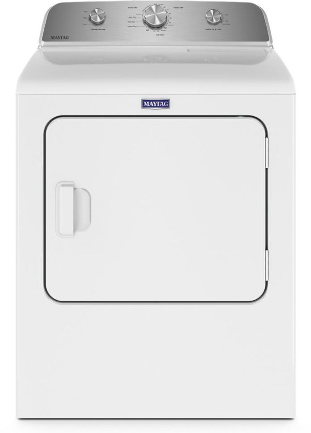 Maytag® 7.0 Cu. Ft. White Front Load Gas Dryer-0