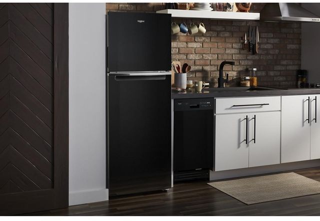 Whirlpool® 12.9 Cu. Ft. Black Built In Top Freezer Refrigerator 7