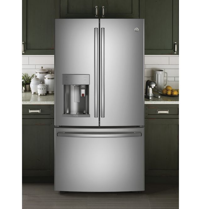GE Profile™ 27.7 Cu. Ft. Fingerprint Resistant Stainless Steel French Door Refrigerator 18