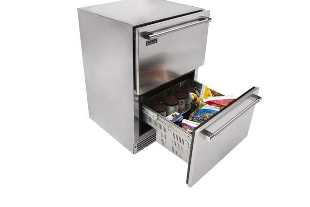 Perlick® Signature Series 5.0 Cu. Ft. Stainless Steel Outdoor Freezer Drawers 1