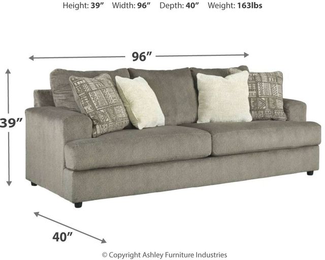 Canapé-lit Soletren en tissu gris Signature Design by Ashley® 3