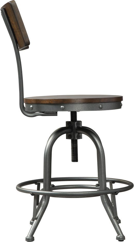 Signature Design by Ashley® Odium Brown Counter Height Stool 3