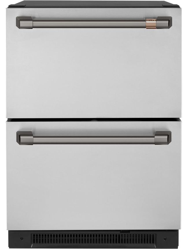 Café™ Brushed Black Under the Counter Refrigerator Handle Kit 2