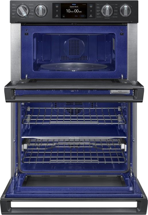 Samsung 30" Fingerprint Resistant Black Stainless Steel Oven/Micro Combo Electric Wall Oven  7