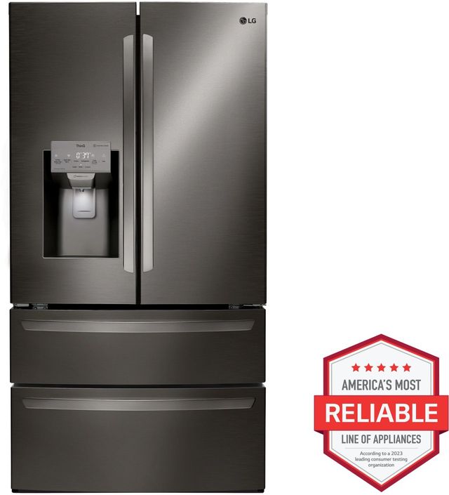 LG 27.8 Cu. Ft. Black Stainless Steel French Door Refrigerator-1
