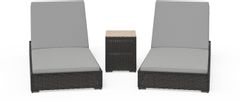 homestyles® Boca Raton 3-Piece Brown Chaise Lounge Set