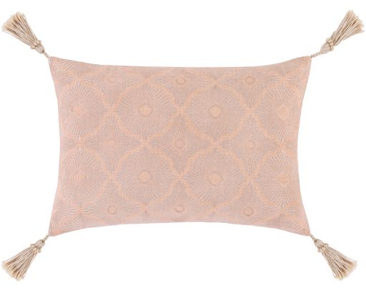 Surya Accra Peach 13" x 20" Toss Pillow with Polyester Insert 0
