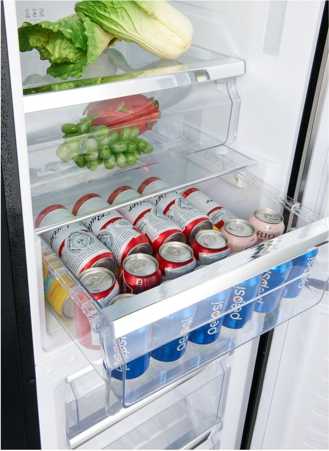 FORNO® Alta Qualita 22.22 Cu. Ft. Stainless Steel Counter Depth Bottom Freezer Refrigerator  2