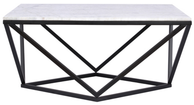 Crestview Collection Baxtor White Marble Cocktail Table-0