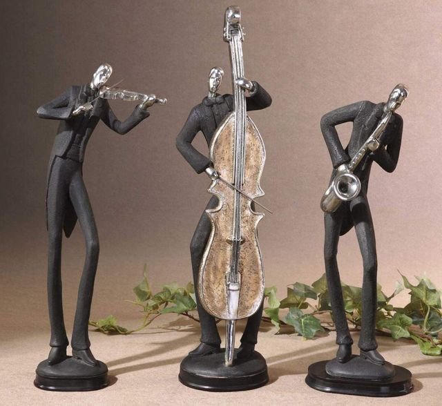 Uttermost® Slate Gray Musicians Figurines-2