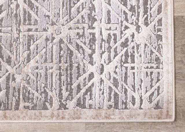 Kalora Interiors Chorus Grey Beige Elegant Geometric 7'10'' x 10'6'' Rug 3