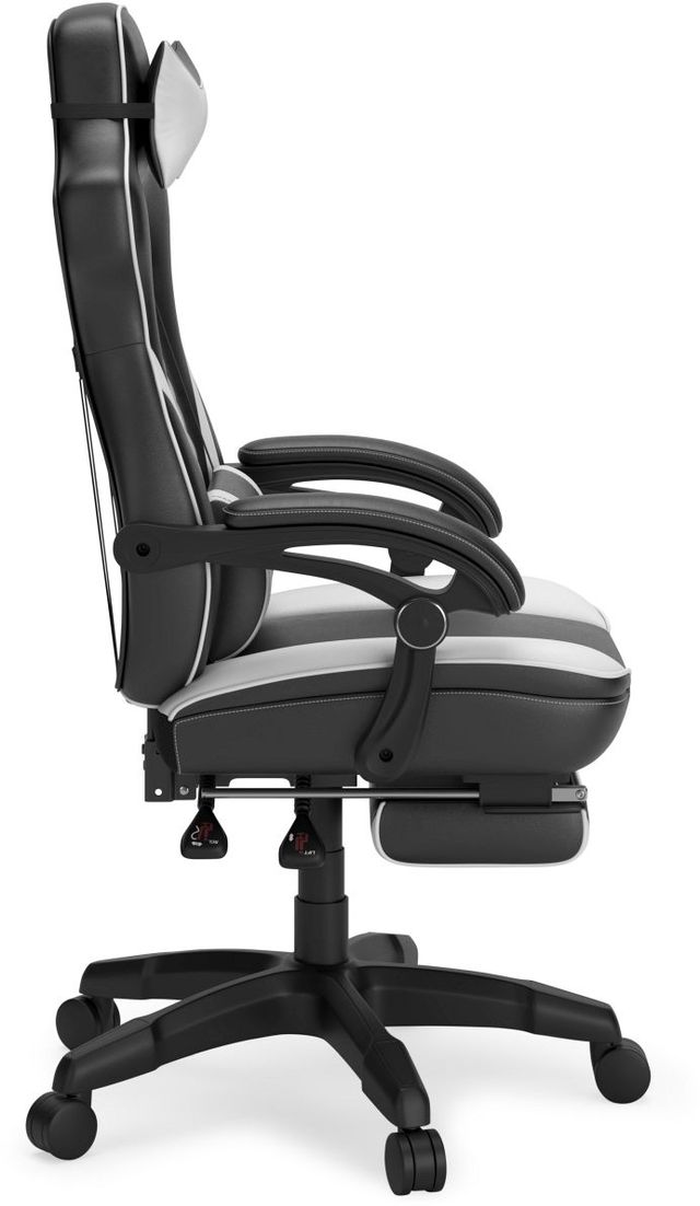 Signature Design by Ashley® Lynxtyn Black/White Home Office Swivel Desk Chair 4