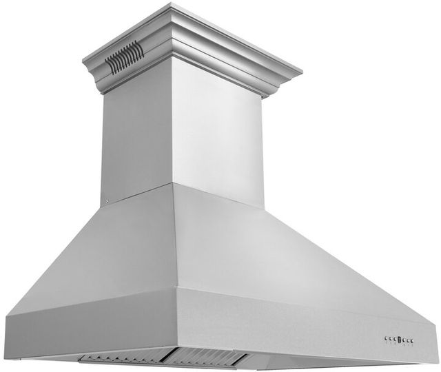 ZLINE 48" Stainless Steel Wall Mounted Range Hood with CrownSound® Bluetooth Speakers 1